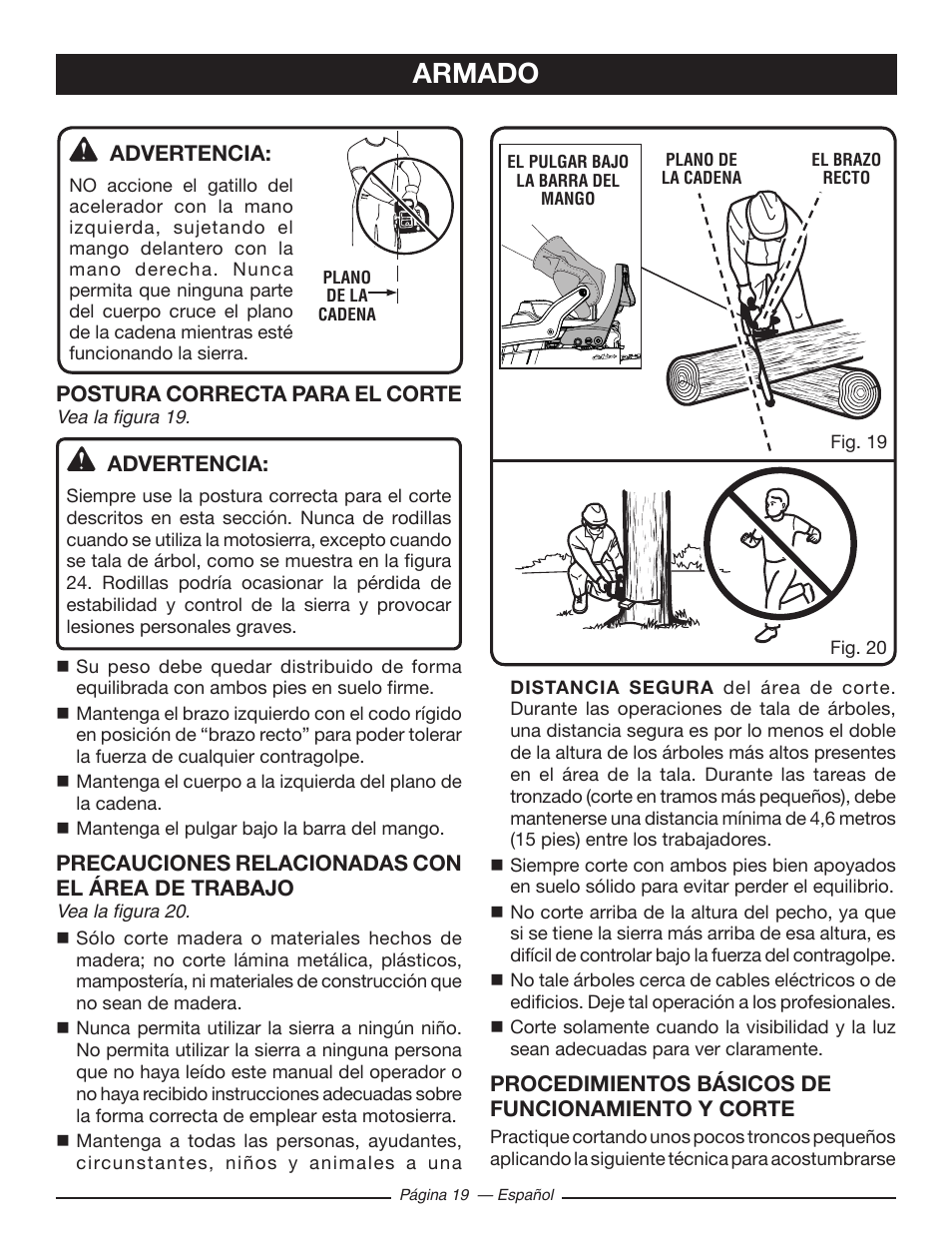 Armado | Ryobi RY10518 User Manual | Page 95 / 118