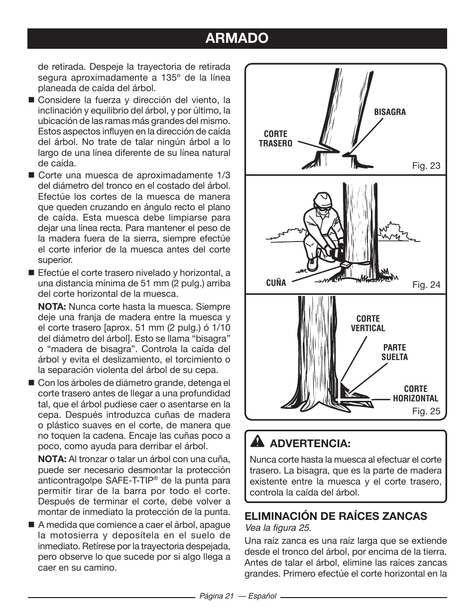 Armado | Ryobi RY10518 User Manual | Page 97 / 118