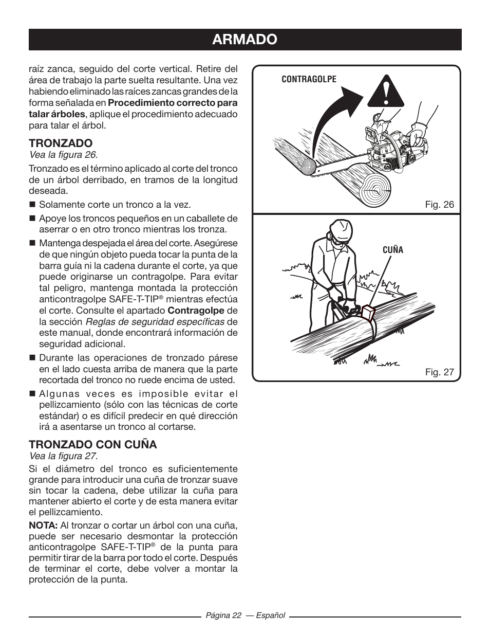 Armado | Ryobi RY10518 User Manual | Page 98 / 118