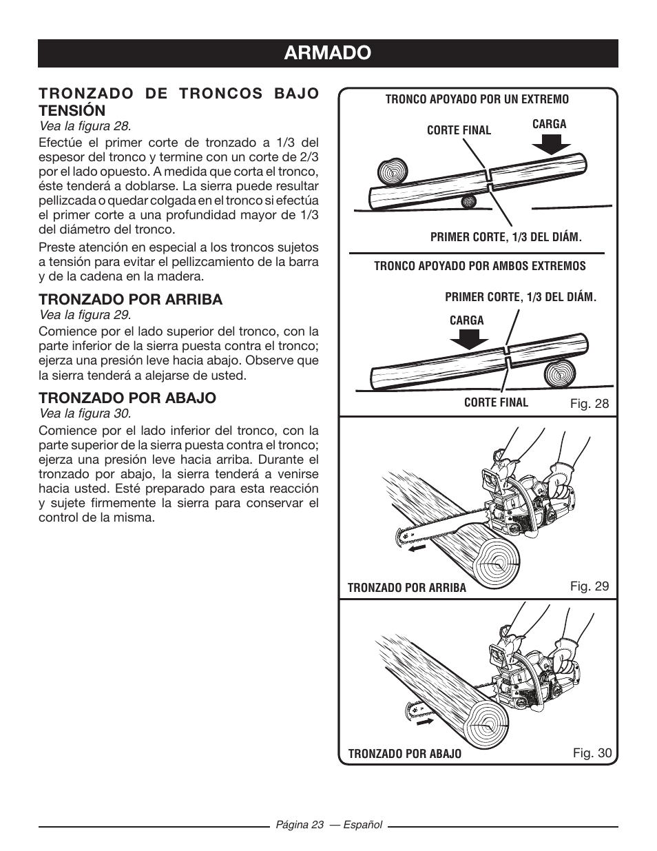 Armado | Ryobi RY10518 User Manual | Page 99 / 118