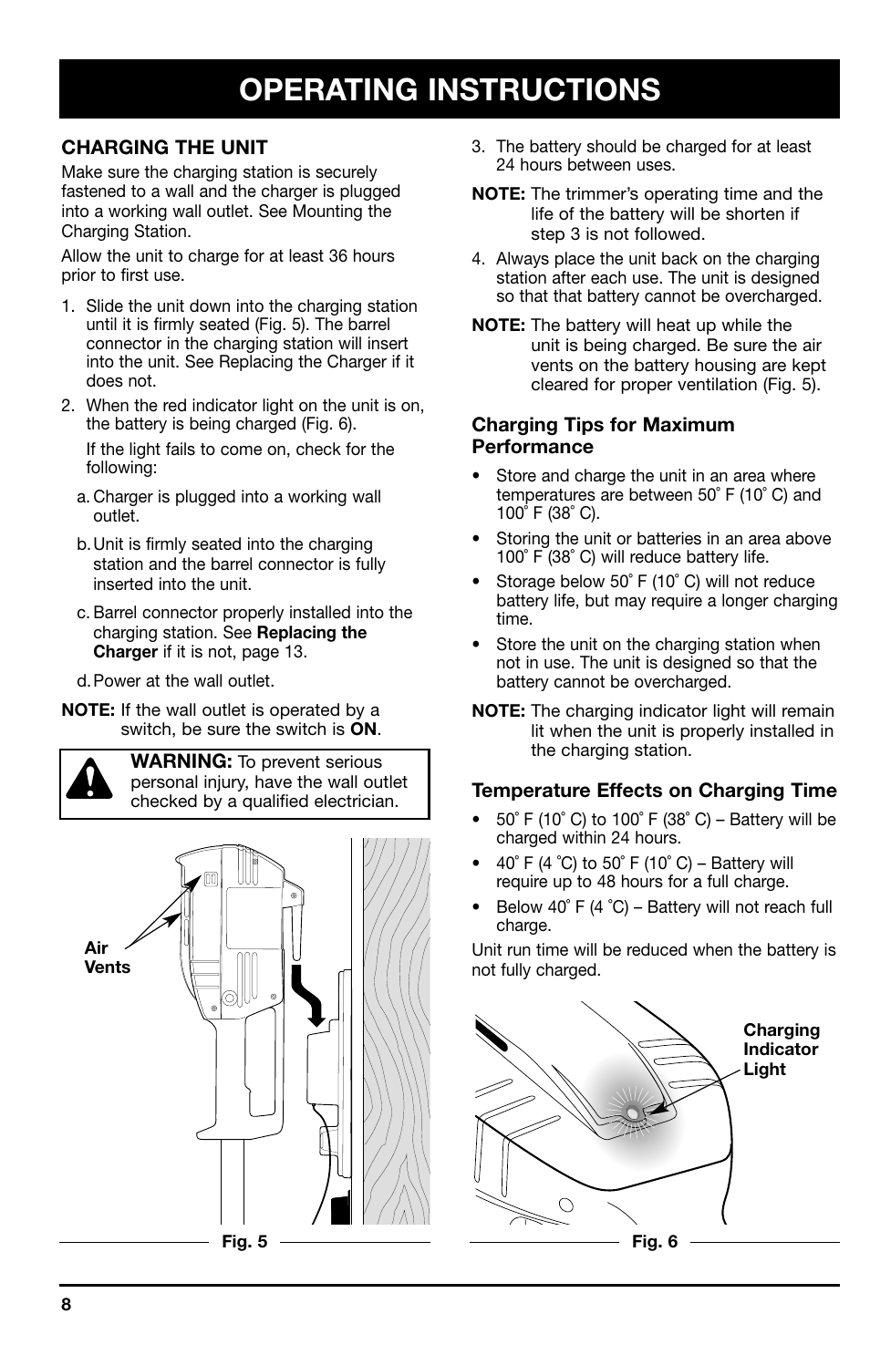 Operating instructions | Ryobi 150r User Manual | Page 8 / 18