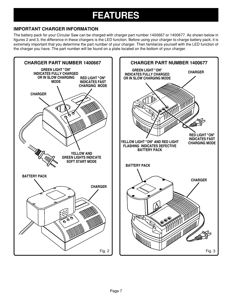 Features | Ryobi R10630 User Manual | Page 7 / 22