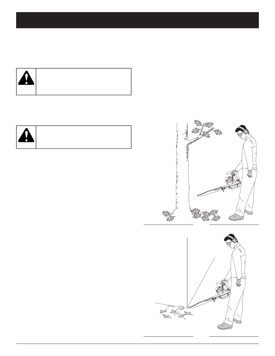 Warning, Operating instructions | Ryobi 290r 2 User Manual | Page 10 / 56