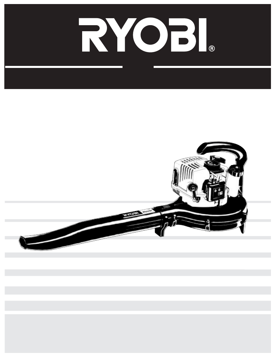 Manuel de l'utilisateur, 290r, Souffleuse 2-temps | Ryobi 290r 2 User Manual | Page 19 / 56