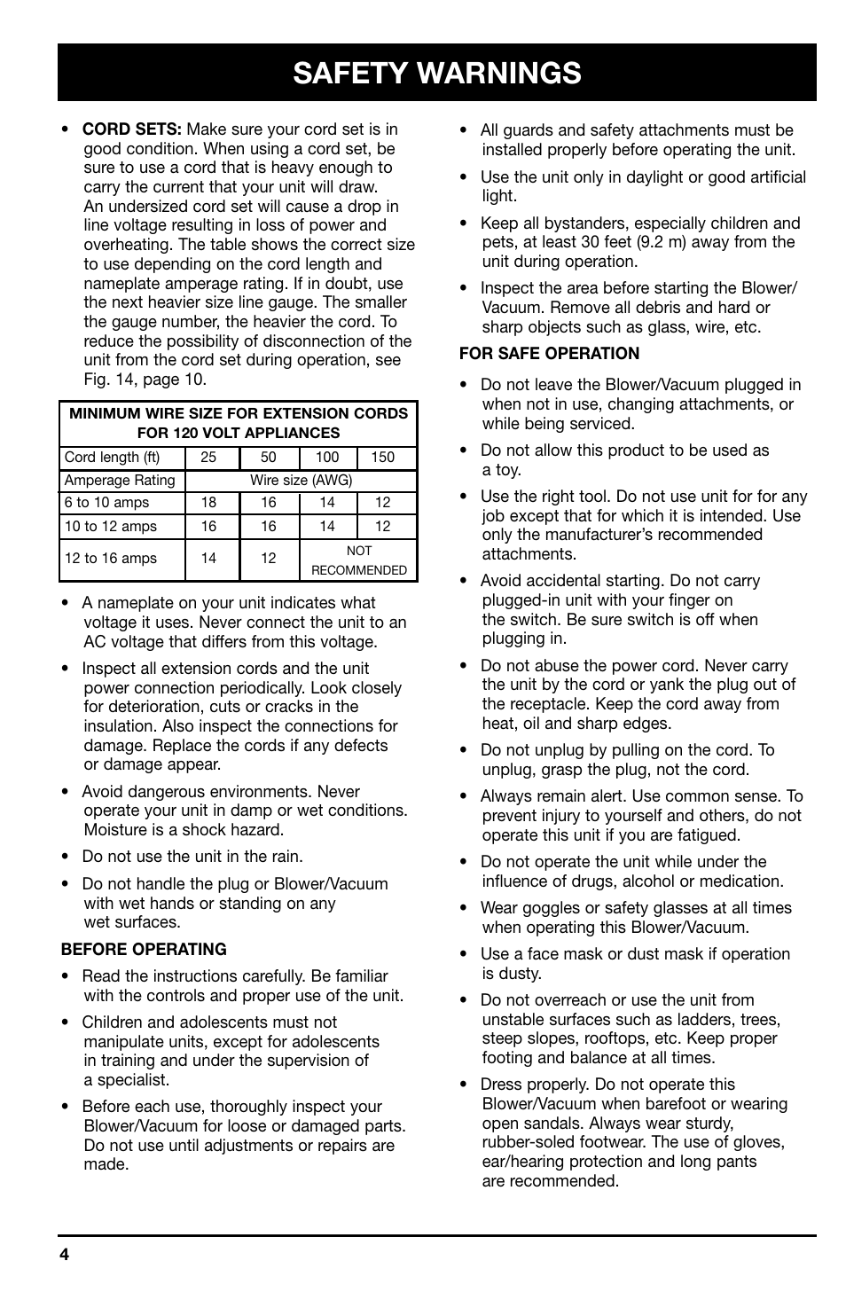 Safety warnings | Ryobi 180r User Manual | Page 4 / 14