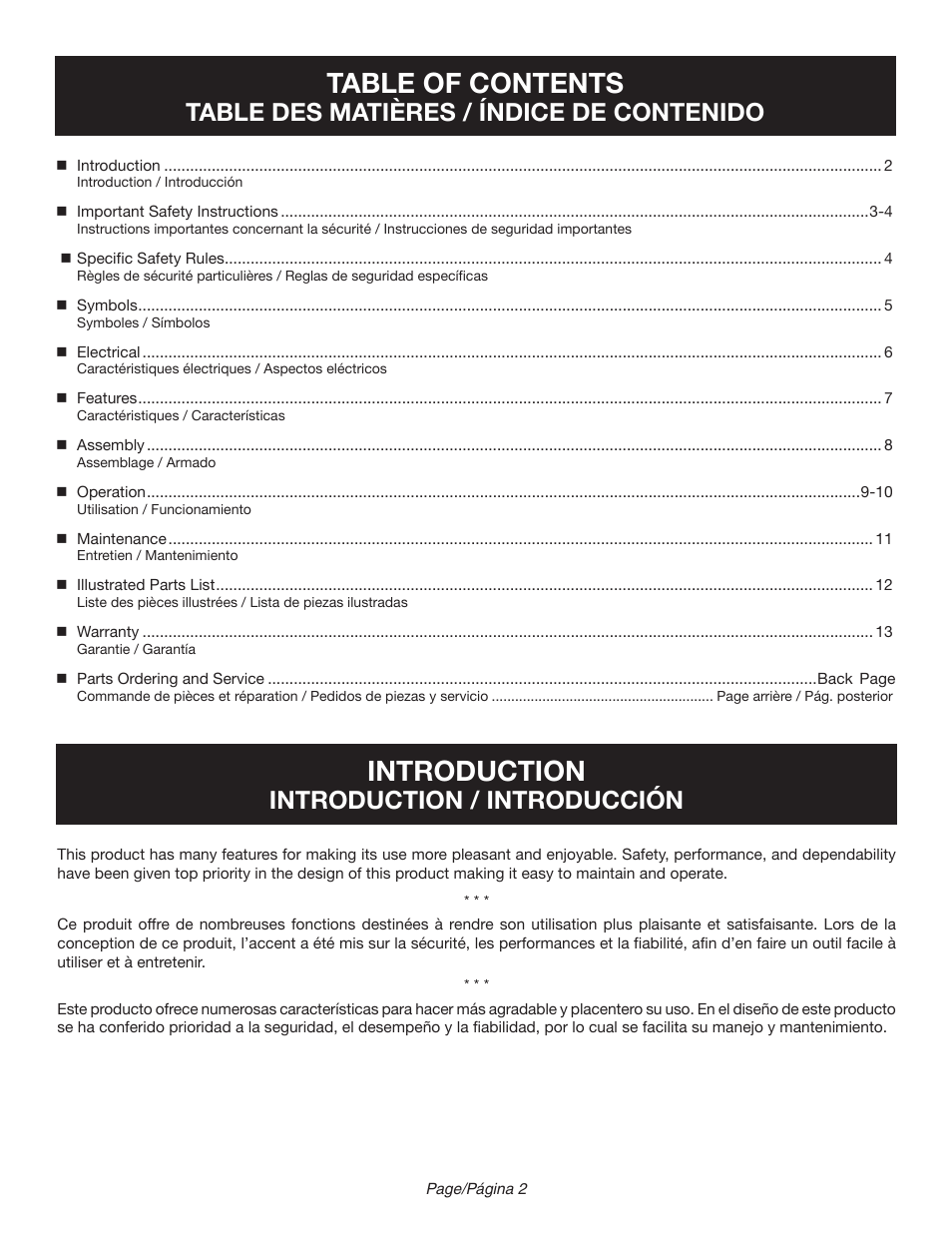 Ryobi RY44140 User Manual | Page 4 / 38