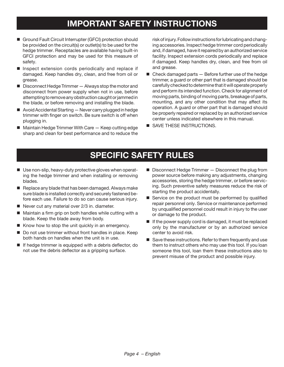 Ryobi RY44140 User Manual | Page 6 / 38