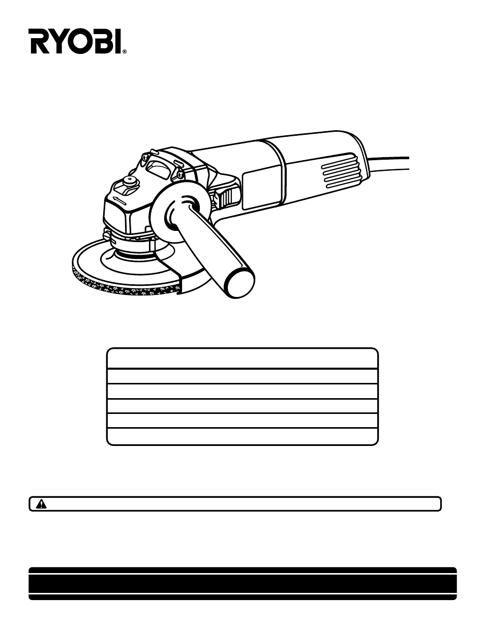 Ryobi AG400 User Manual | 14 pages