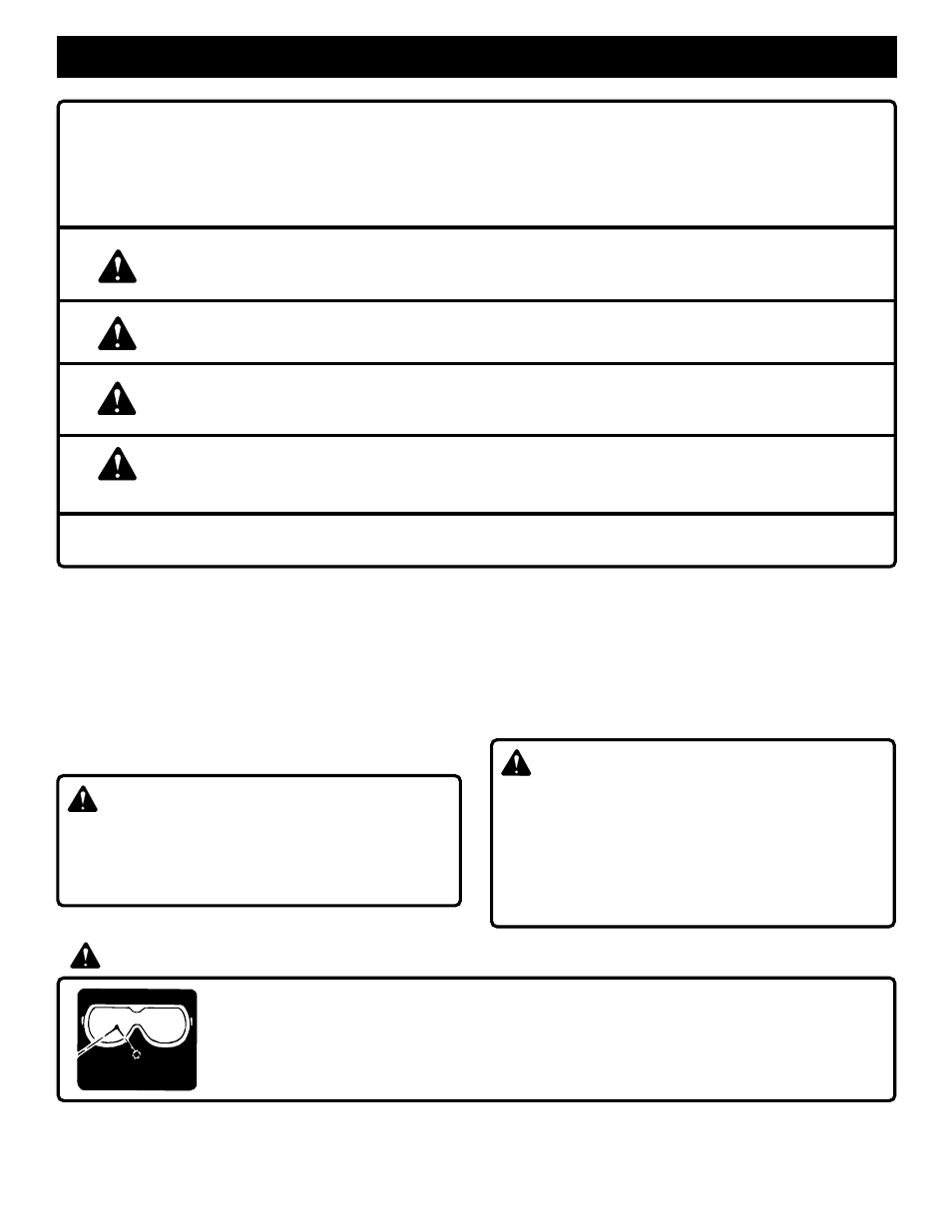 Rules for safe operation, Warning | Ryobi AG400 User Manual | Page 3 / 14