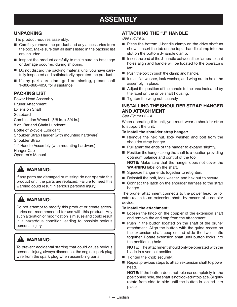 Assembly | Ryobi RY52907 User Manual | Page 11 / 52