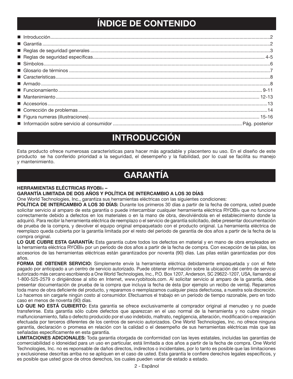 Ryobi YN200BND User Manual | Page 28 / 44