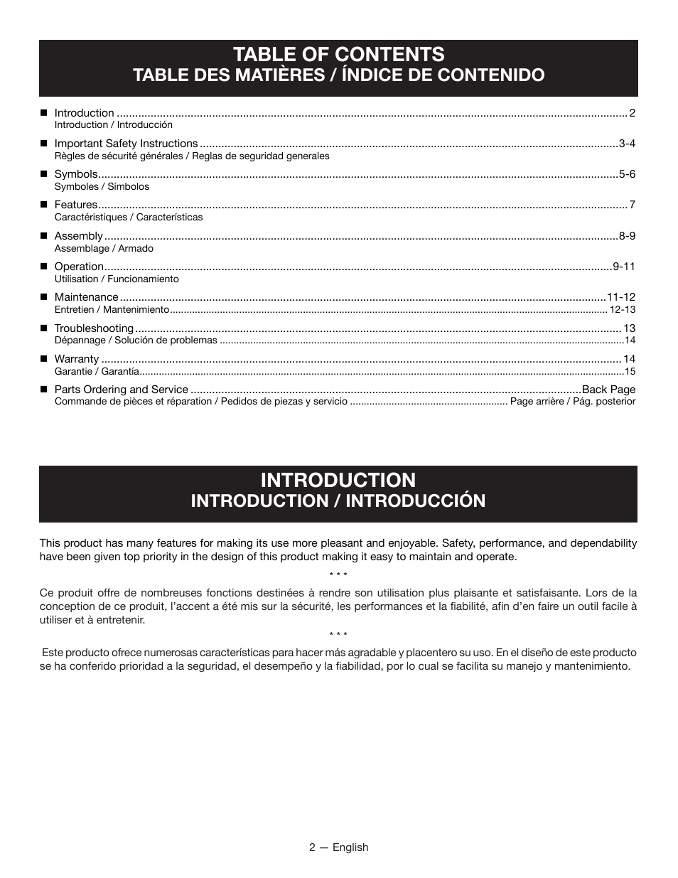 Ryobi RY14110 User Manual | Page 6 / 48