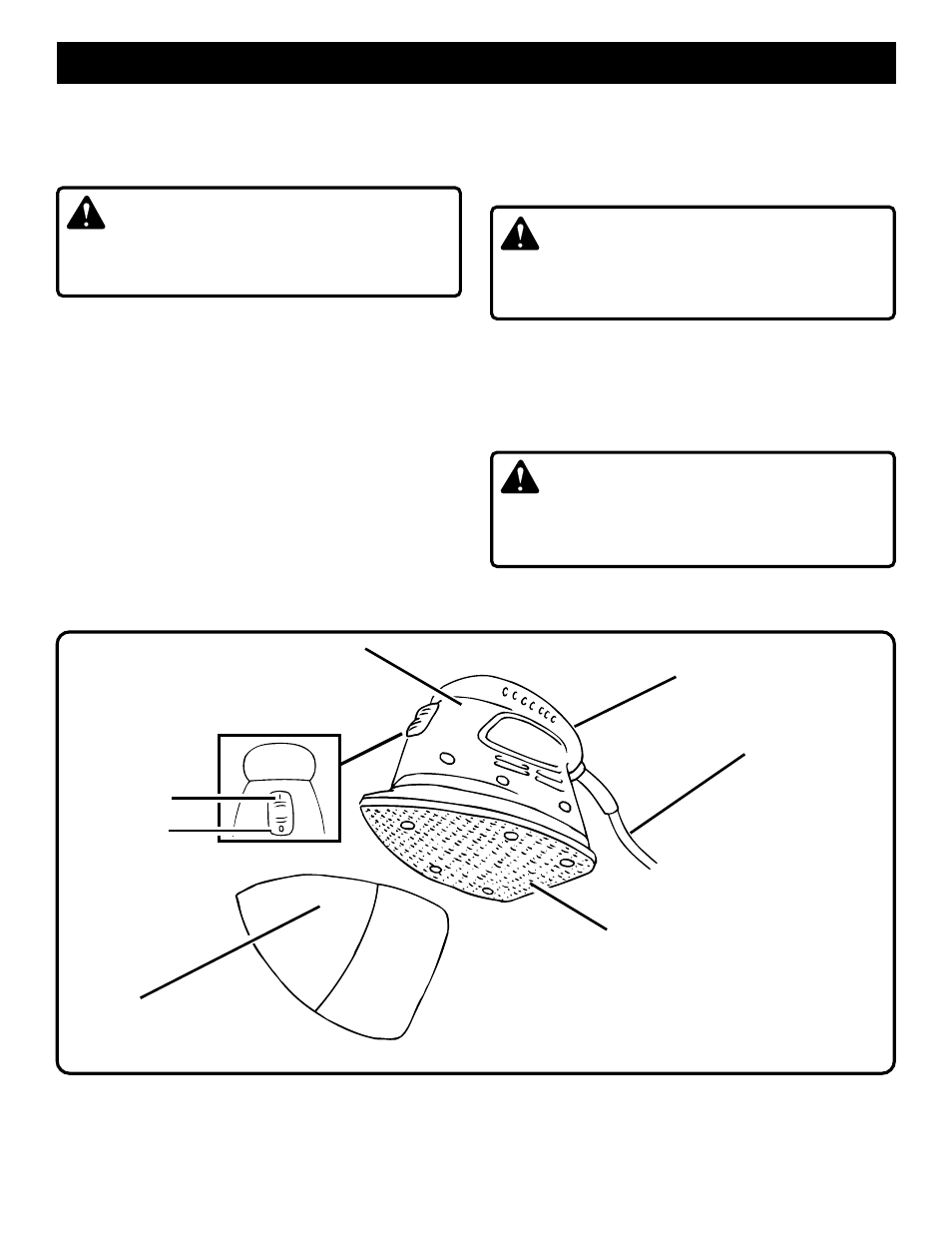 Features, Warning, Caution | Ryobi CFS1500 User Manual | Page 6 / 12