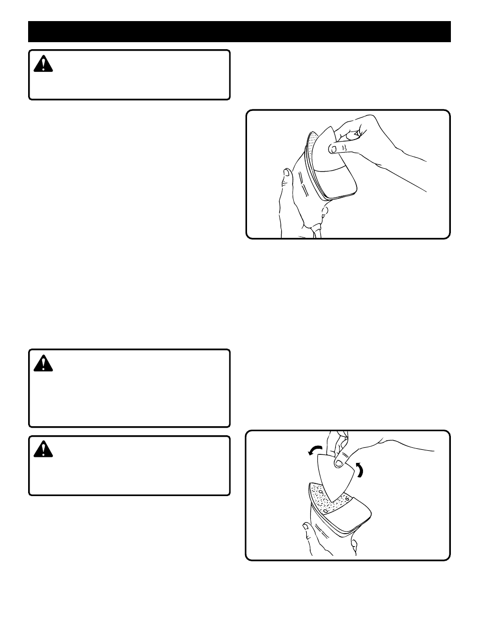 Operation, Warning | Ryobi CFS1500 User Manual | Page 8 / 12