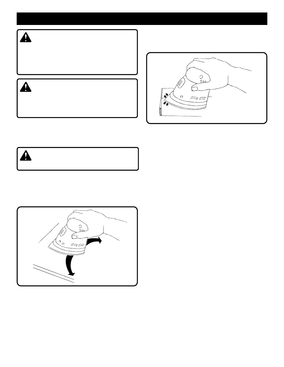 Operation, Warning, Caution | Ryobi CFS1500 User Manual | Page 9 / 12