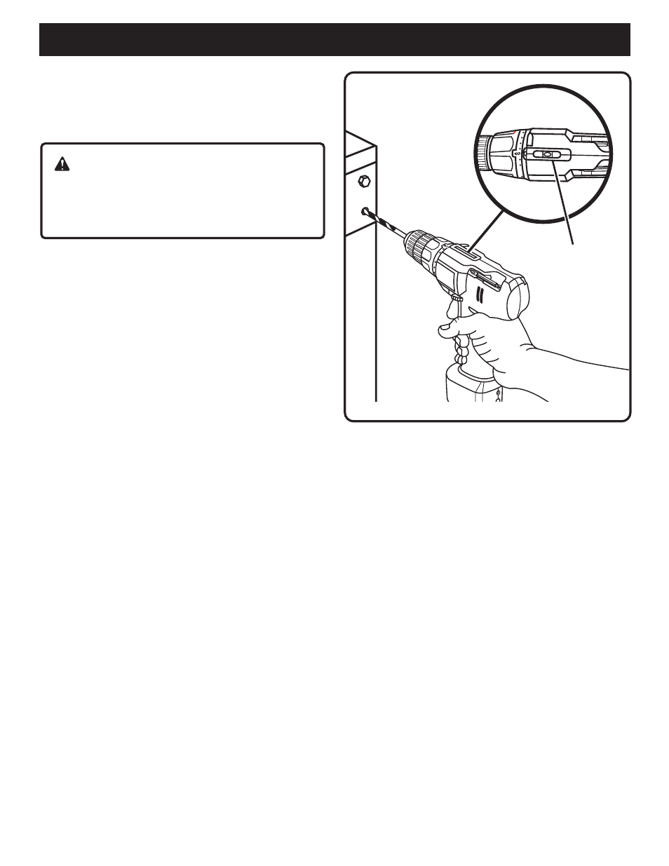 Operation, Warning, Level drilling | Ryobi SA60 User Manual | Page 16 / 20