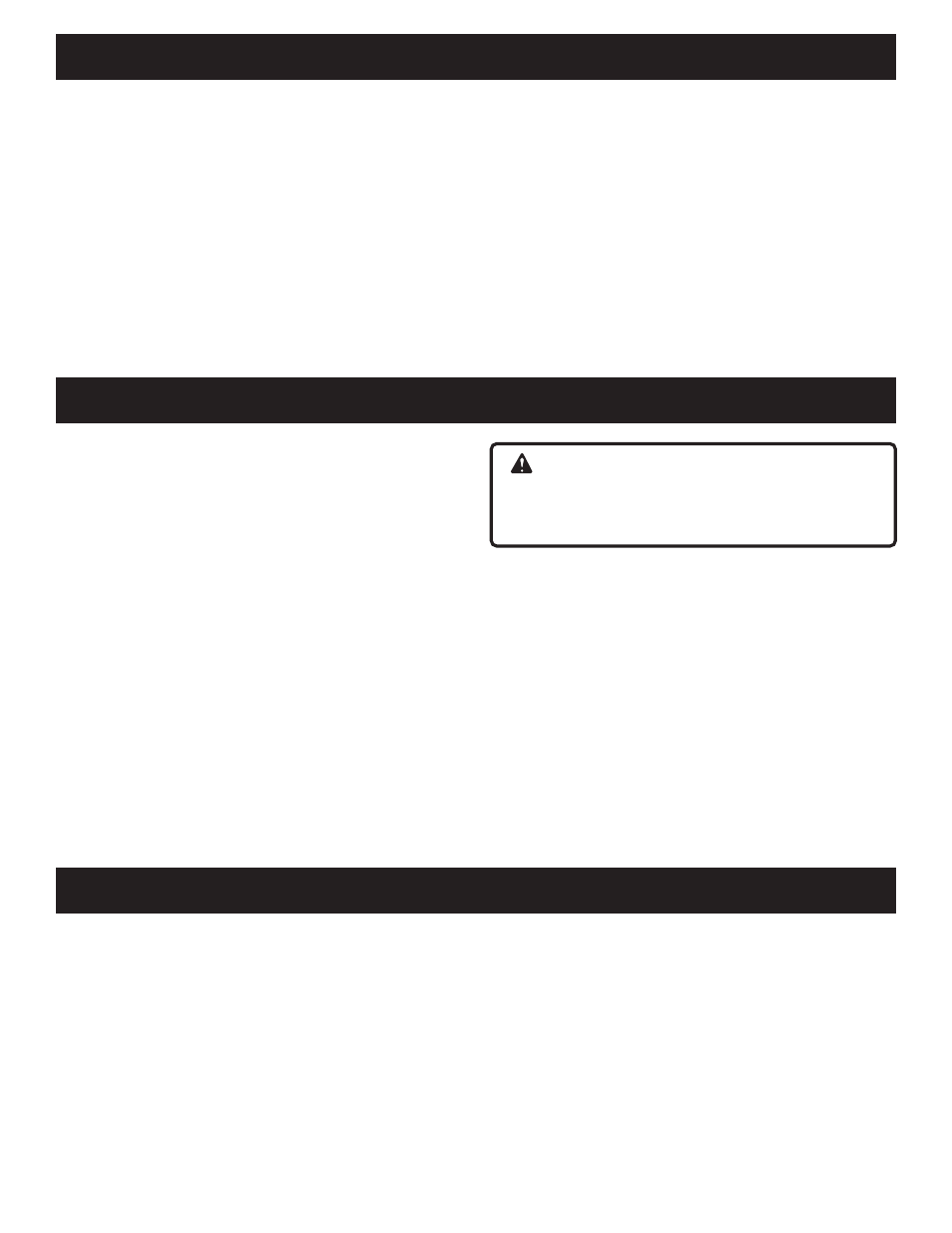 Unpacking applications specifications, Warning | Ryobi SA60 User Manual | Page 7 / 20