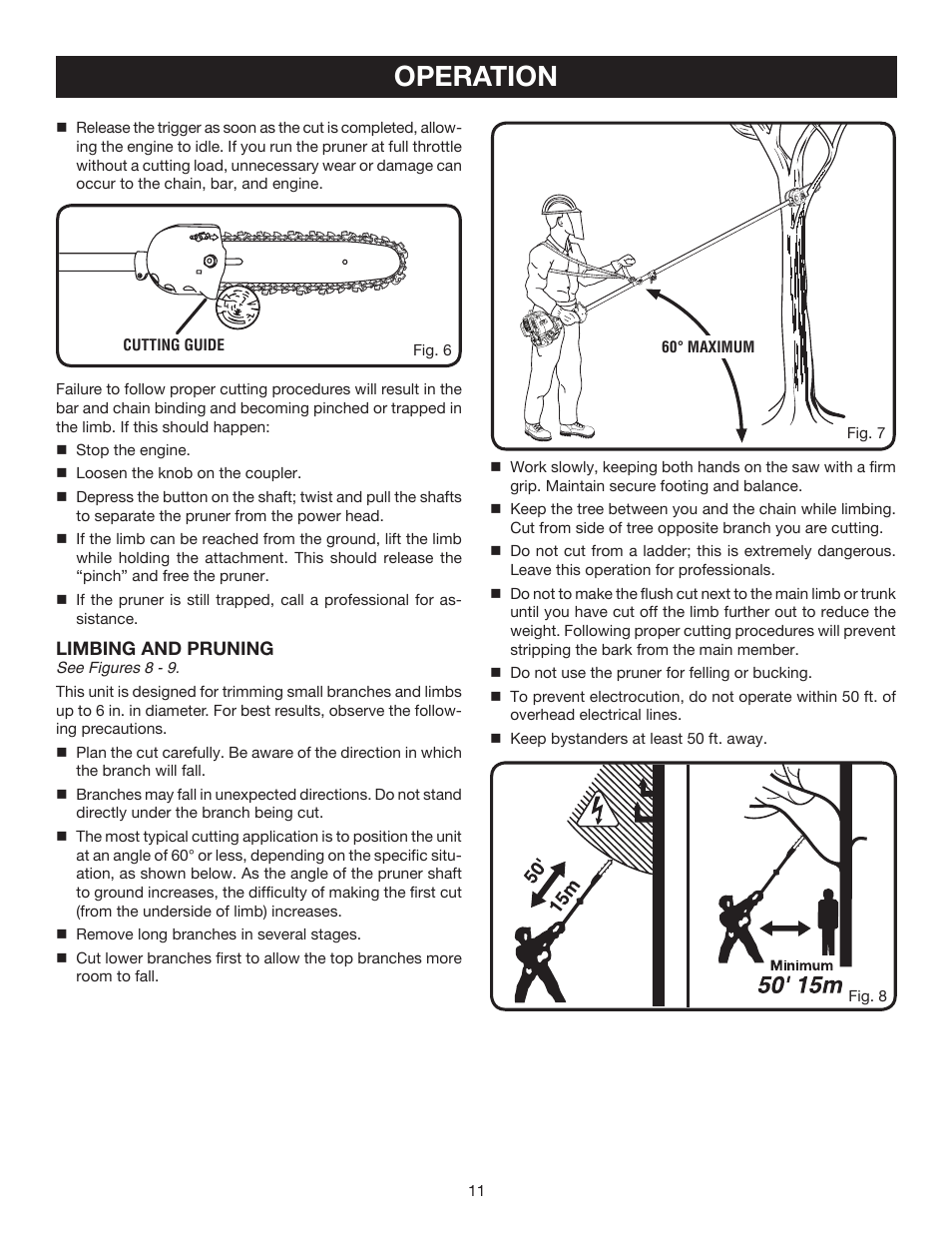 Operation | Ryobi RY52004 User Manual | Page 11 / 24