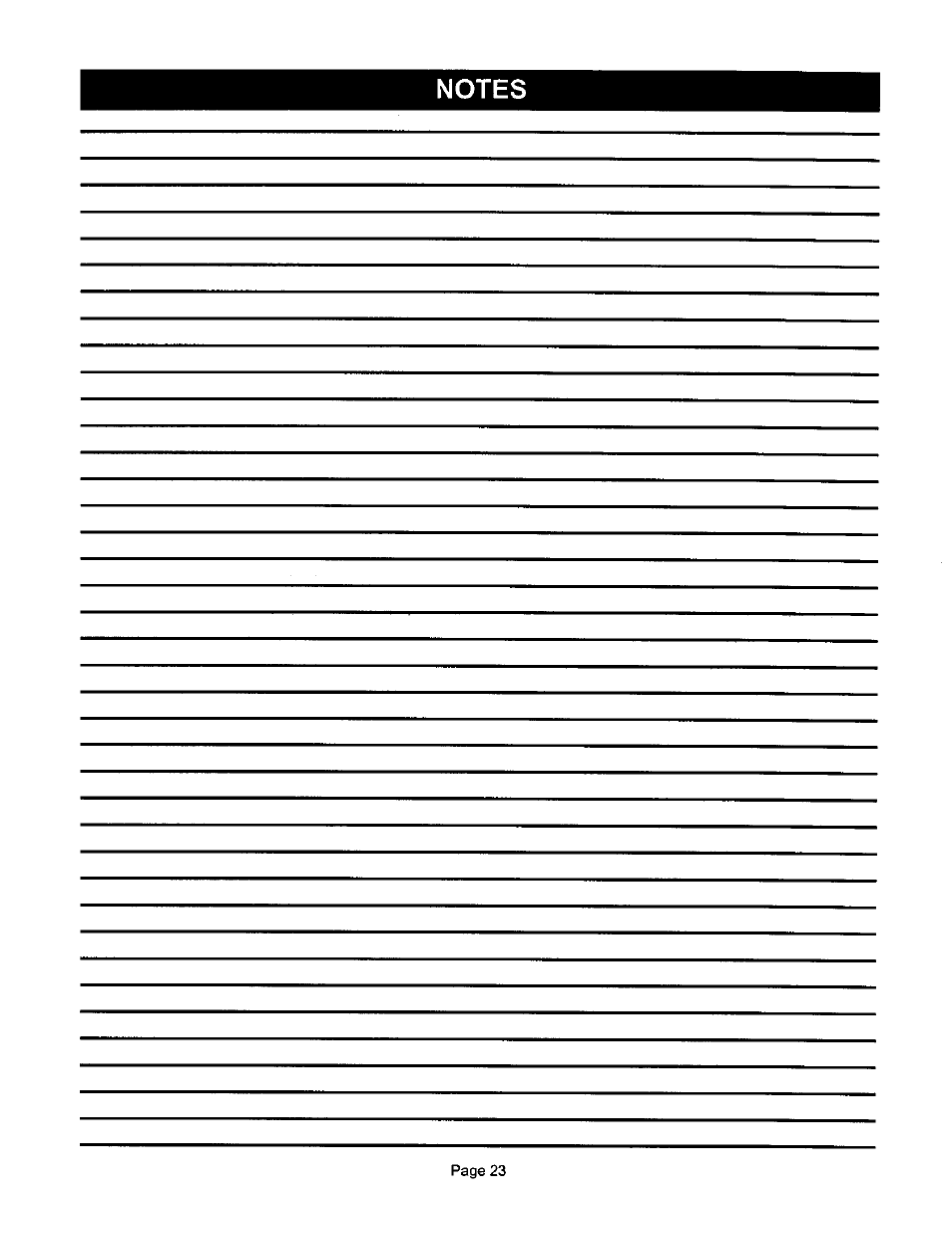 Notes | Ryobi BTS10 User Manual | Page 23 / 24