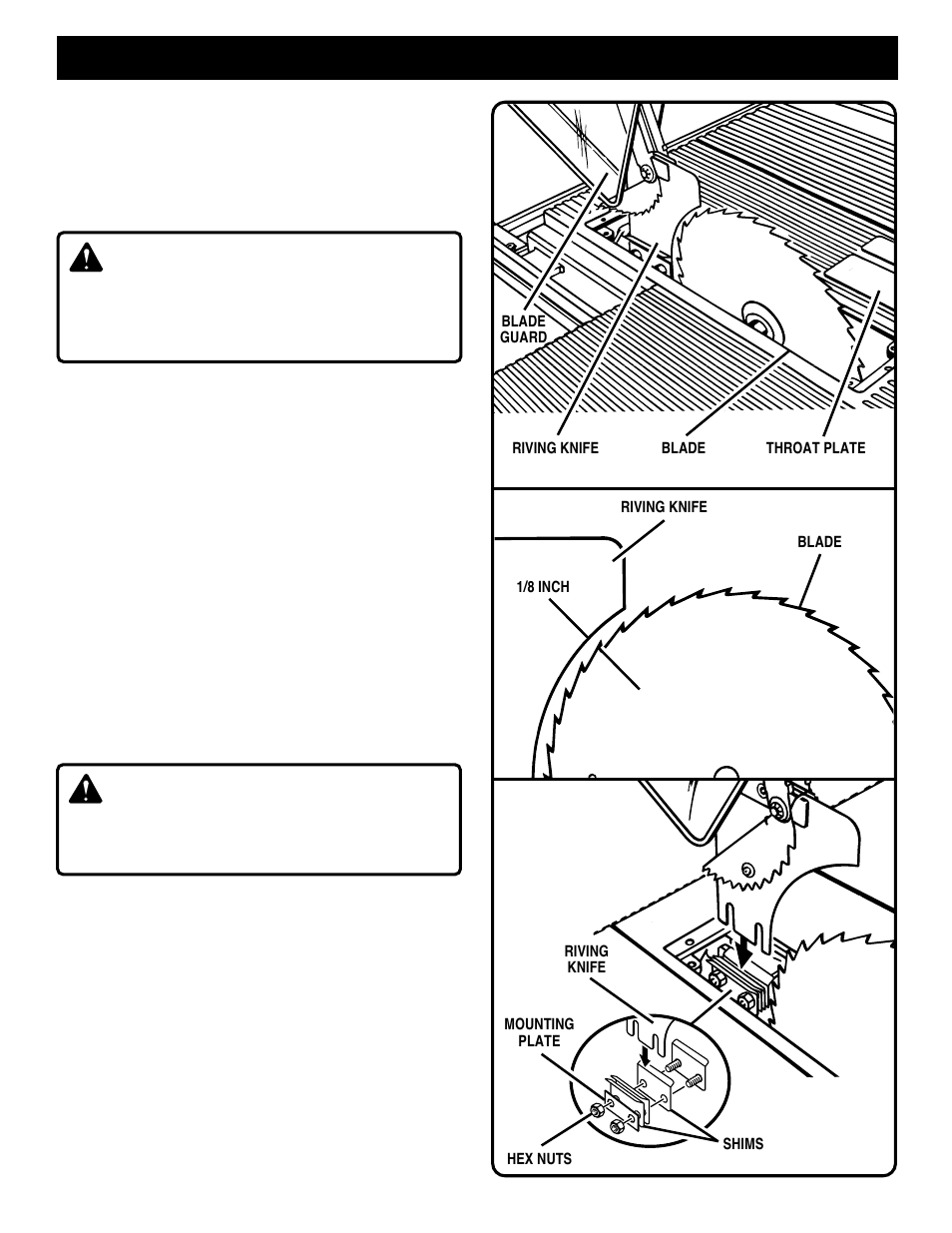 Operation, Warning | Ryobi BT3100-1 User Manual | Page 25 / 52