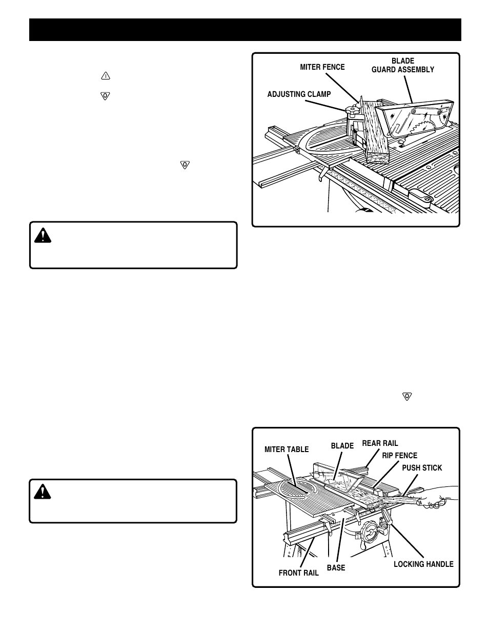 Operation, Warning | Ryobi BT3100-1 User Manual | Page 28 / 52