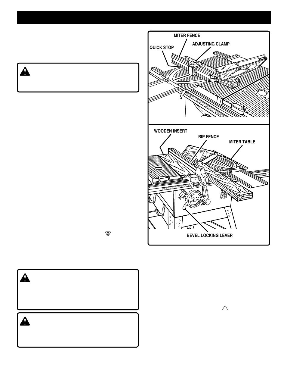 Operation, Warning | Ryobi BT3100-1 User Manual | Page 29 / 52