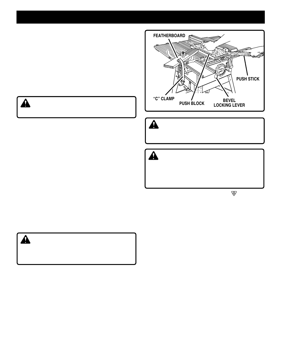 Operation, Warning | Ryobi BT3100-1 User Manual | Page 31 / 52
