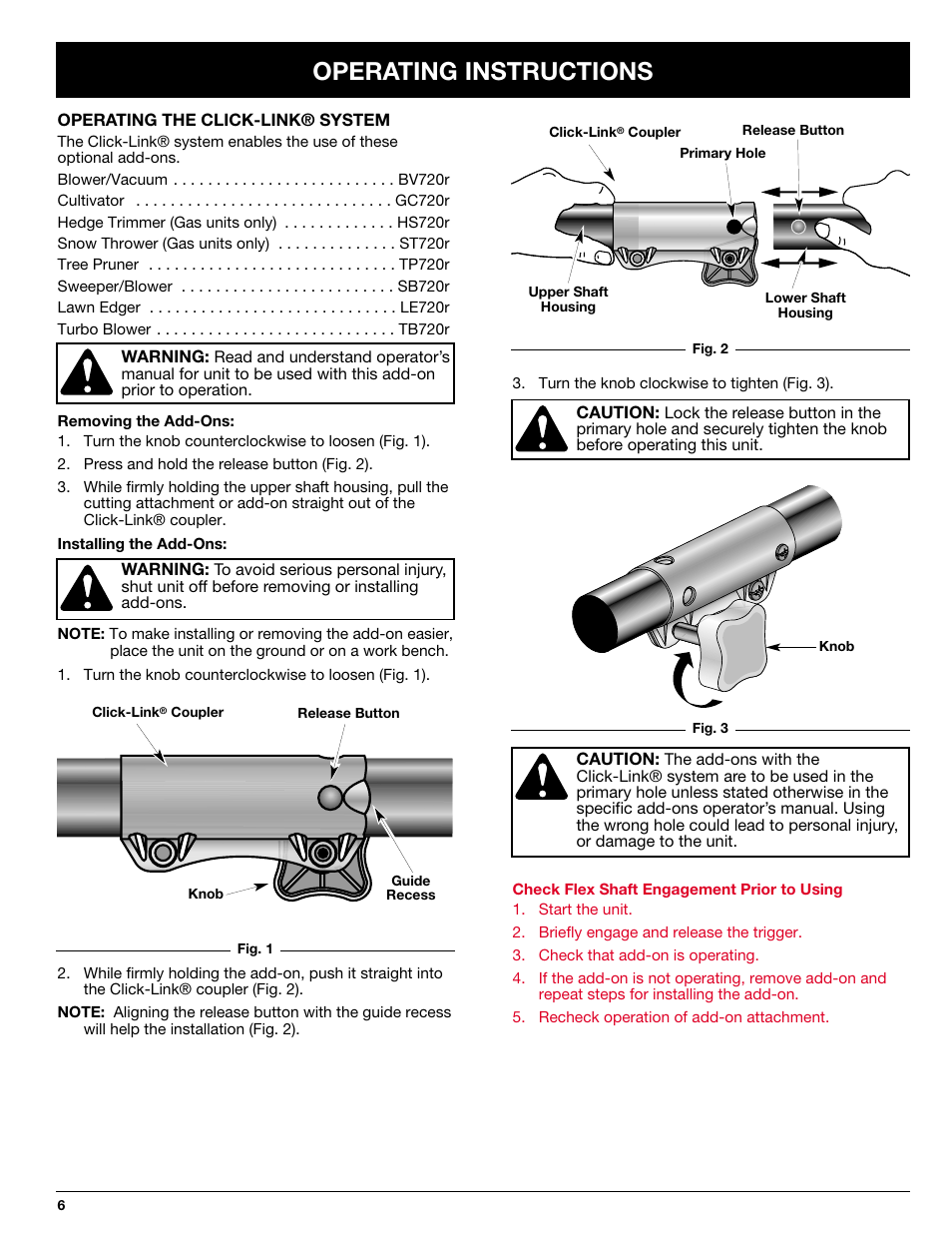 Operating instructions | Ryobi SS725r User Manual | Page 6 / 14