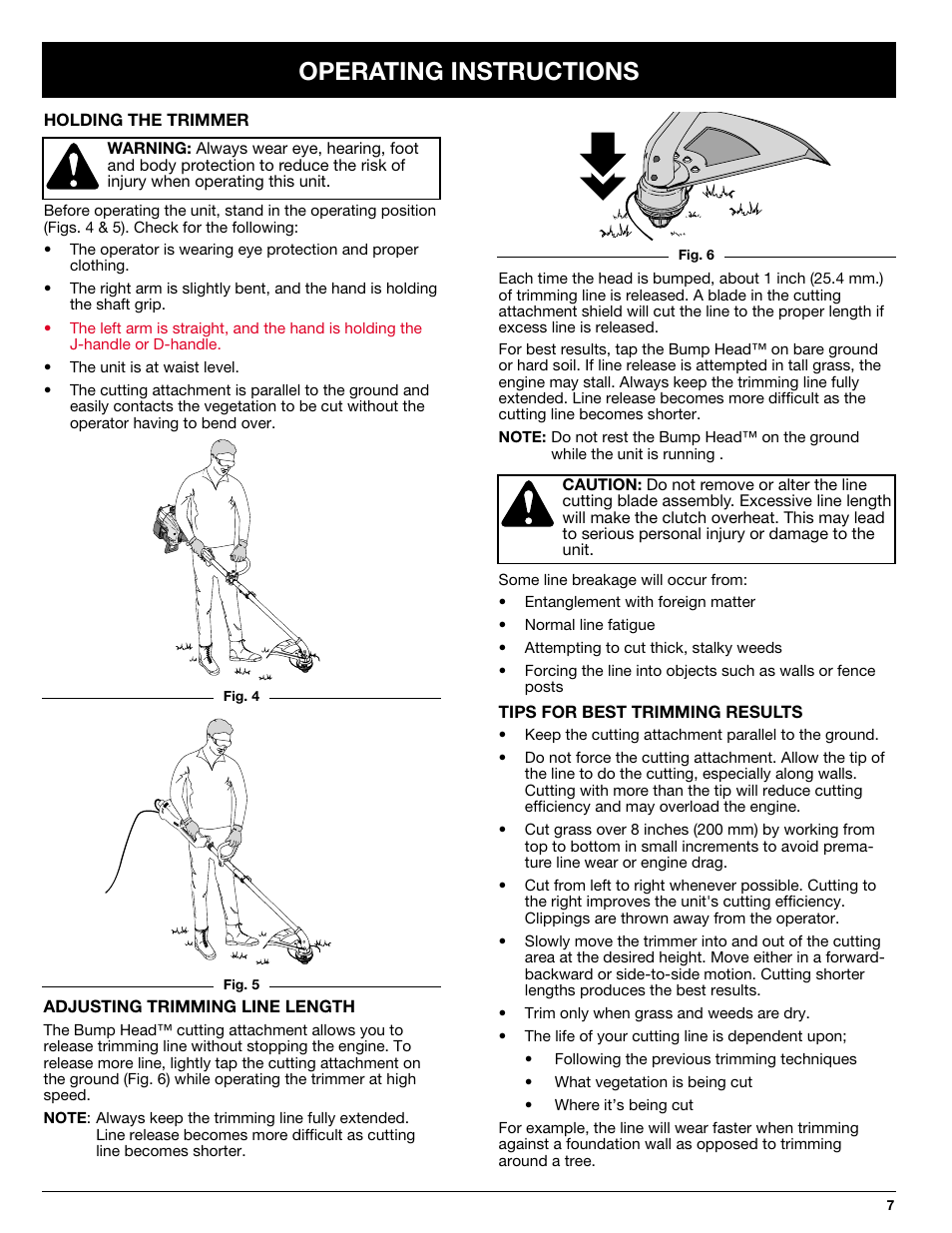 Operating instructions | Ryobi SS725r User Manual | Page 7 / 14