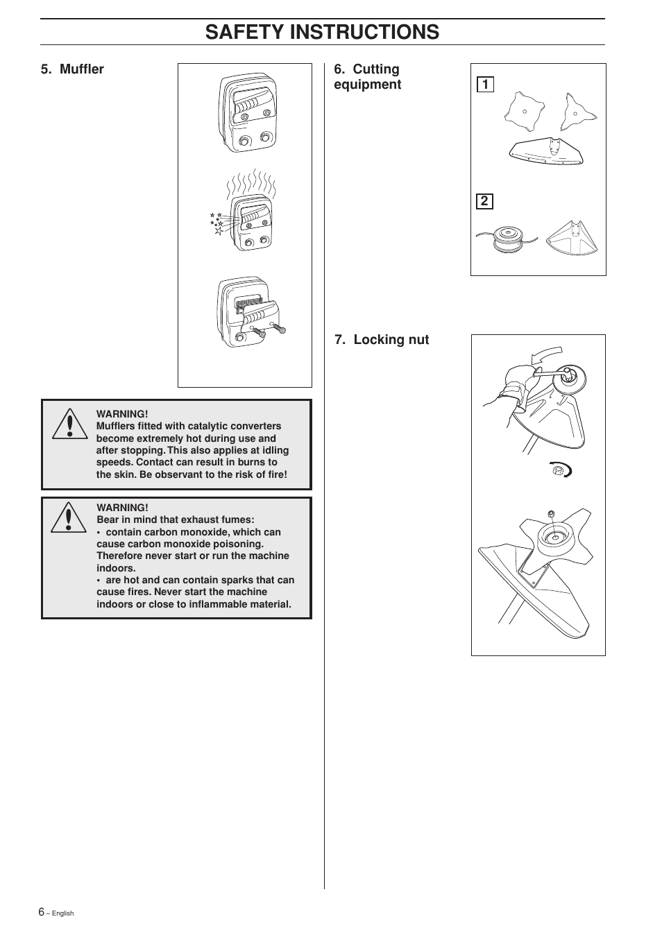 Safety instructions | Ryobi 240RJ User Manual | Page 6 / 37