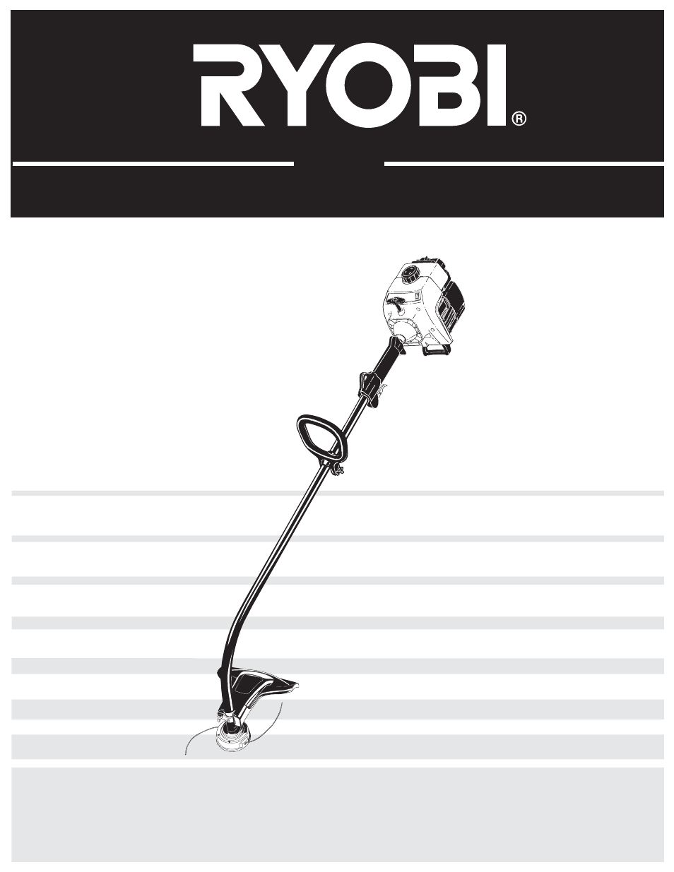 Ryobi 2800r User Manual | 64 pages