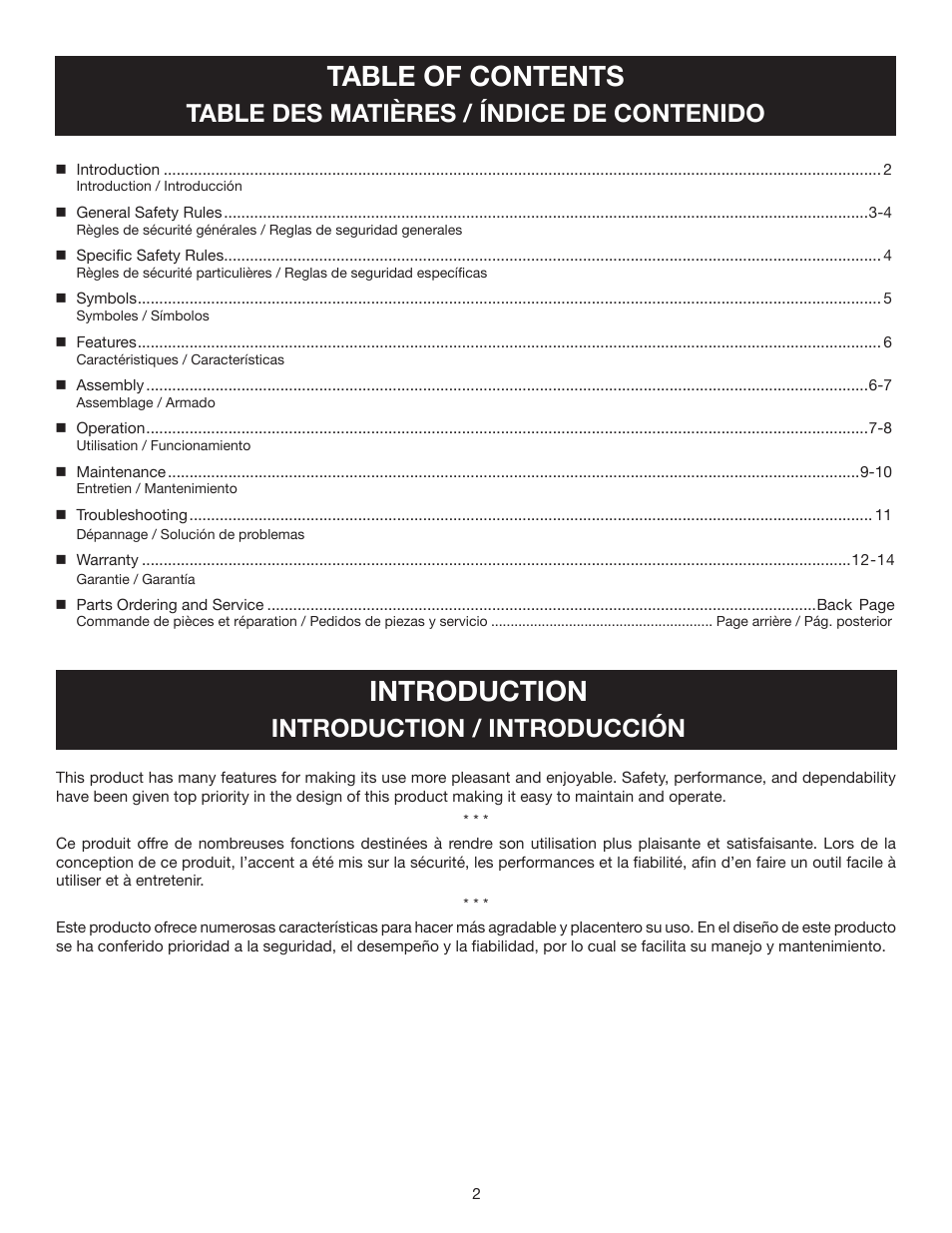 Ryobi RY34000 User Manual | Page 4 / 42