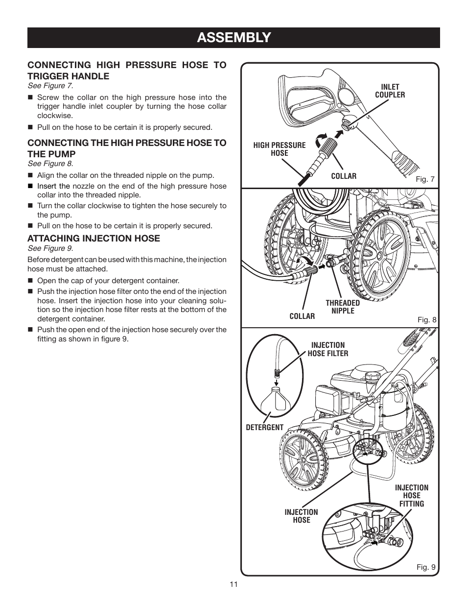 Assembly | Ryobi RPW2500WB User Manual | Page 11 / 25