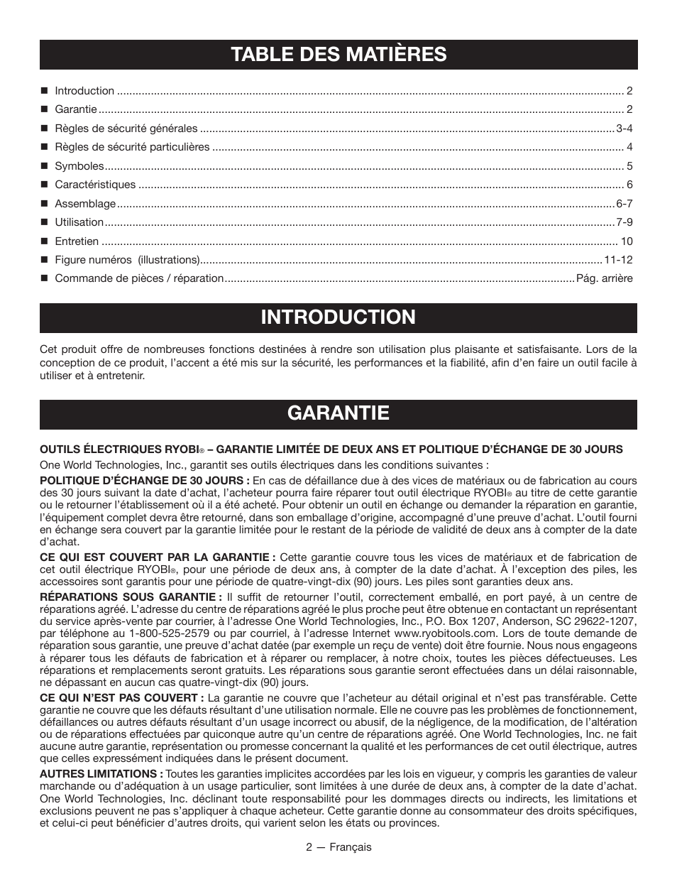 Ryobi P204 User Manual | Page 11 / 32