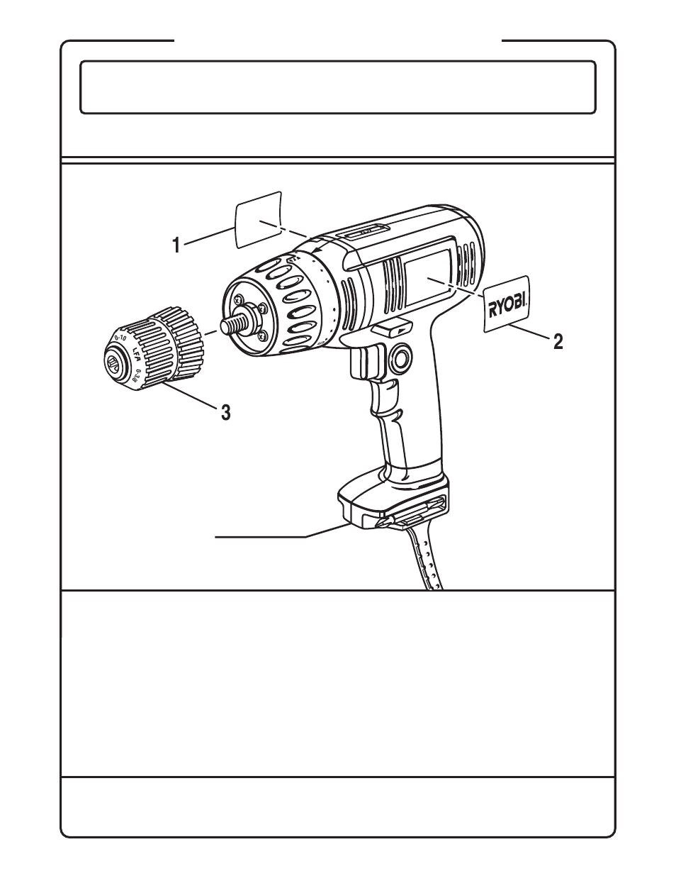 Parts list | Ryobi D45C User Manual | Page 13 / 14