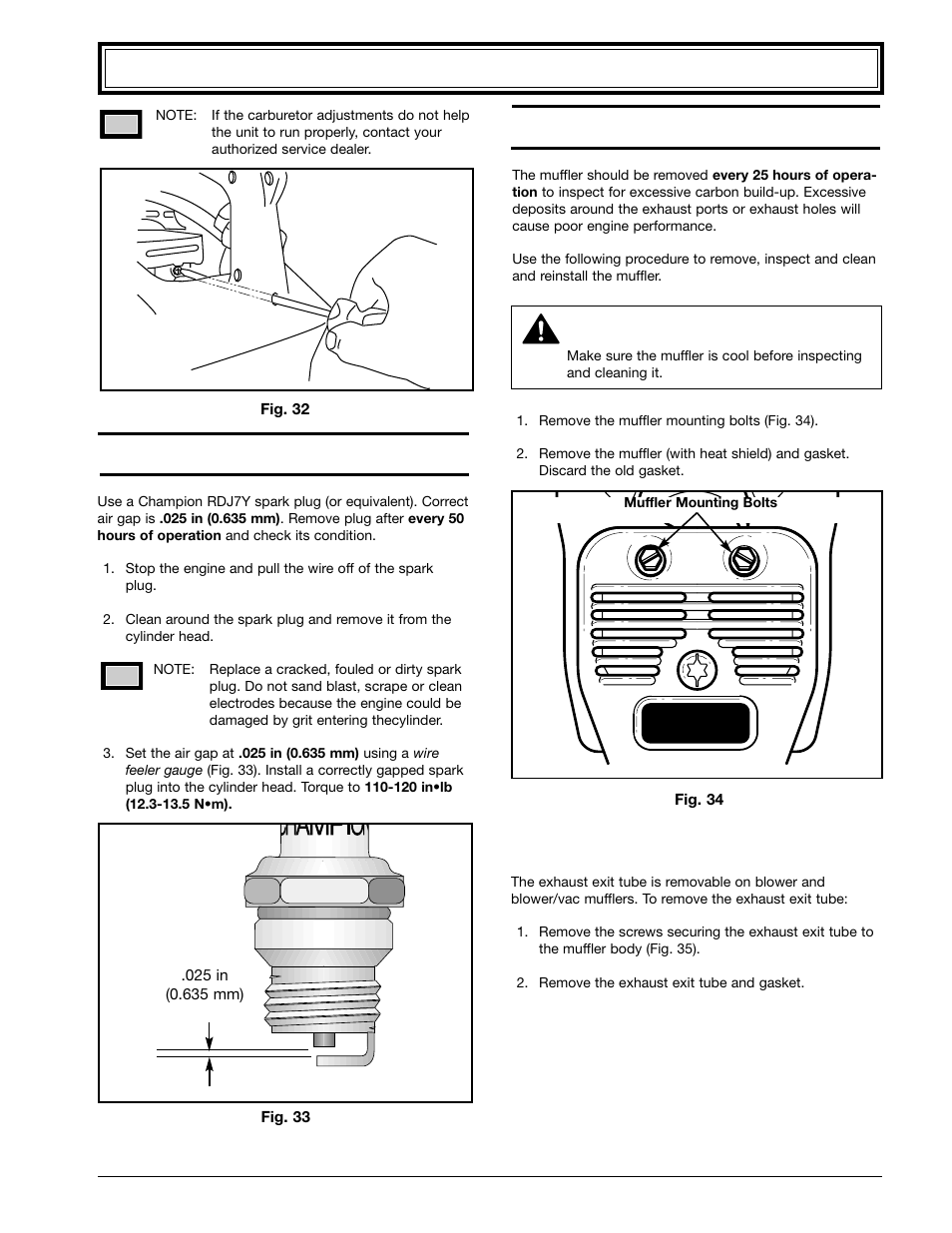 Maintenance and repair instructions (continued) | Ryobi 310r User Manual | Page 15 / 20