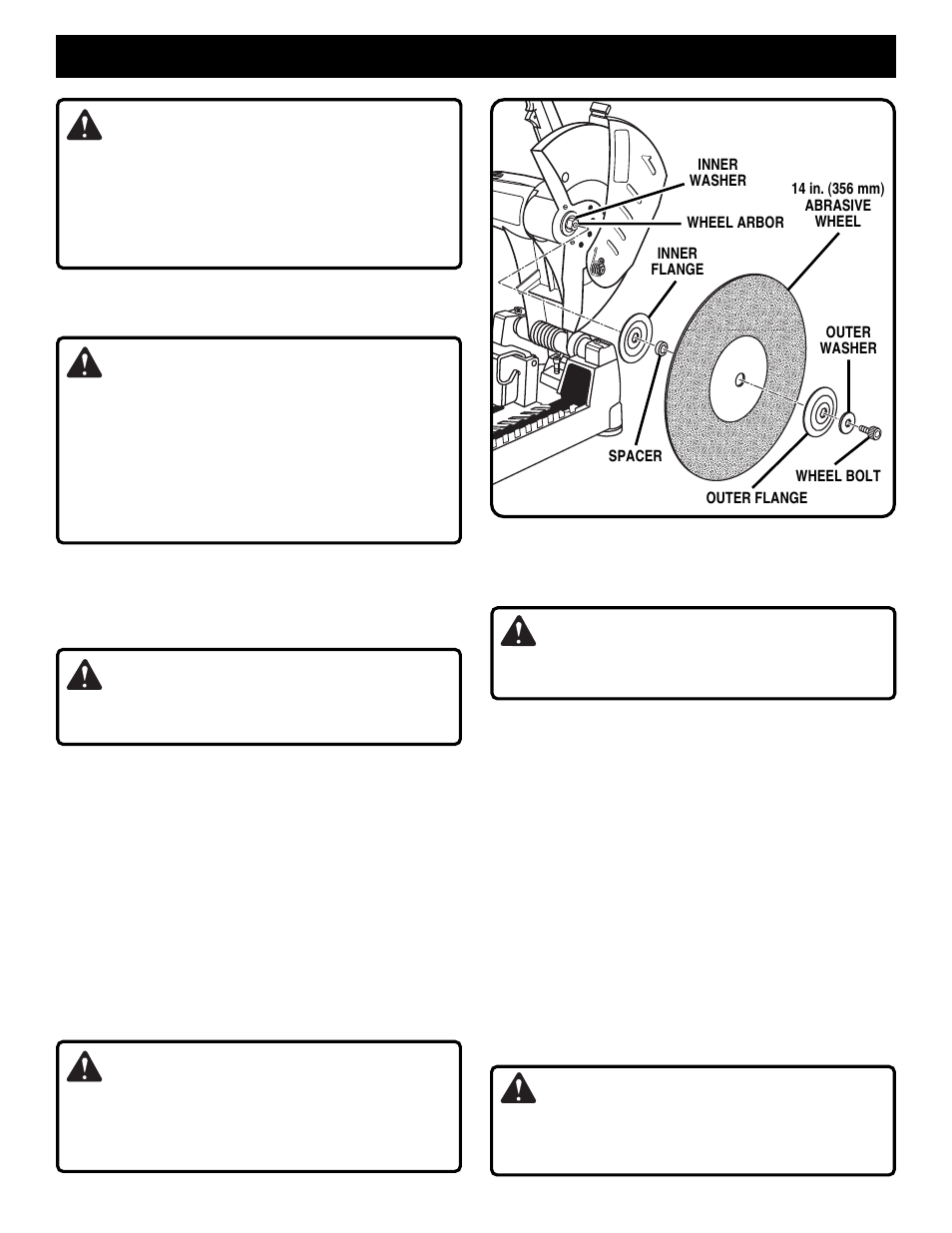 Adjustments, Warning | Ryobi C2600 User Manual | Page 10 / 19