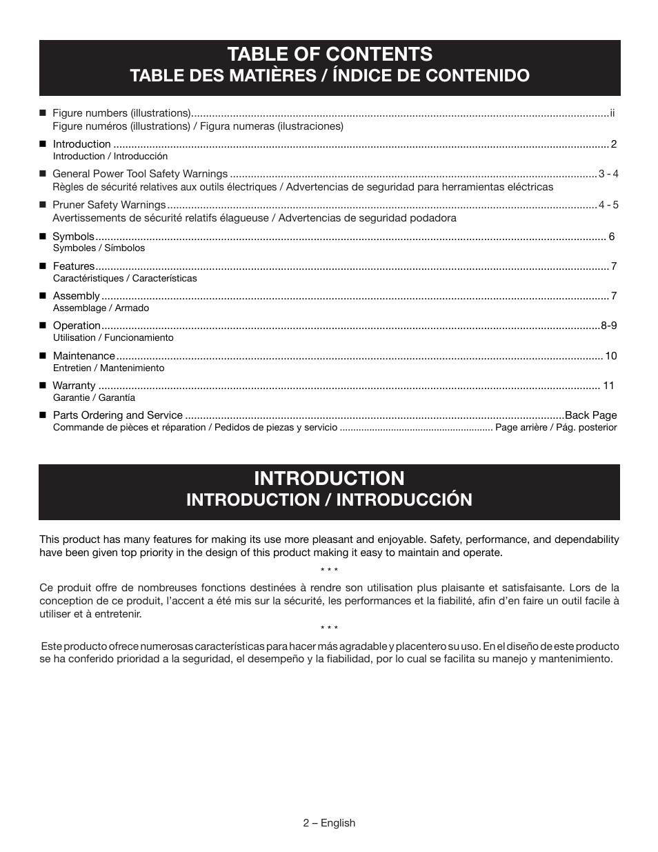 Ryobi P560 User Manual | Page 4 / 34