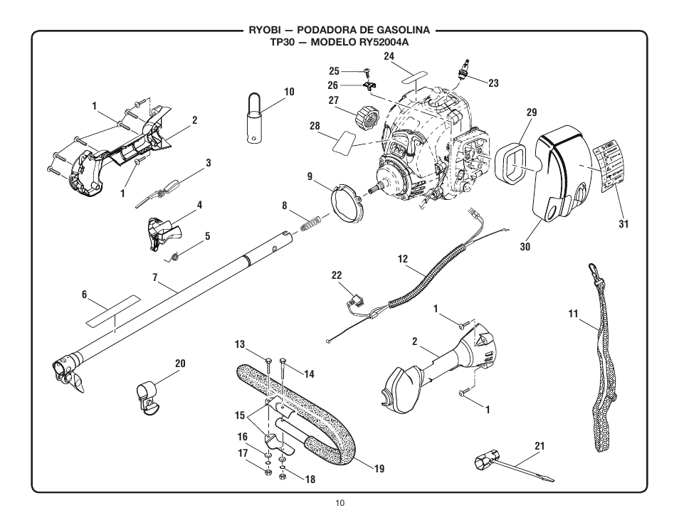 Ryobi RY52004A User Manual | Page 10 / 16