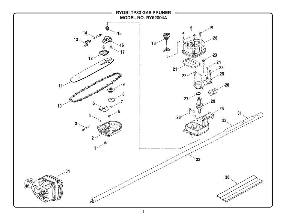 Ryobi RY52004A User Manual | Page 4 / 16