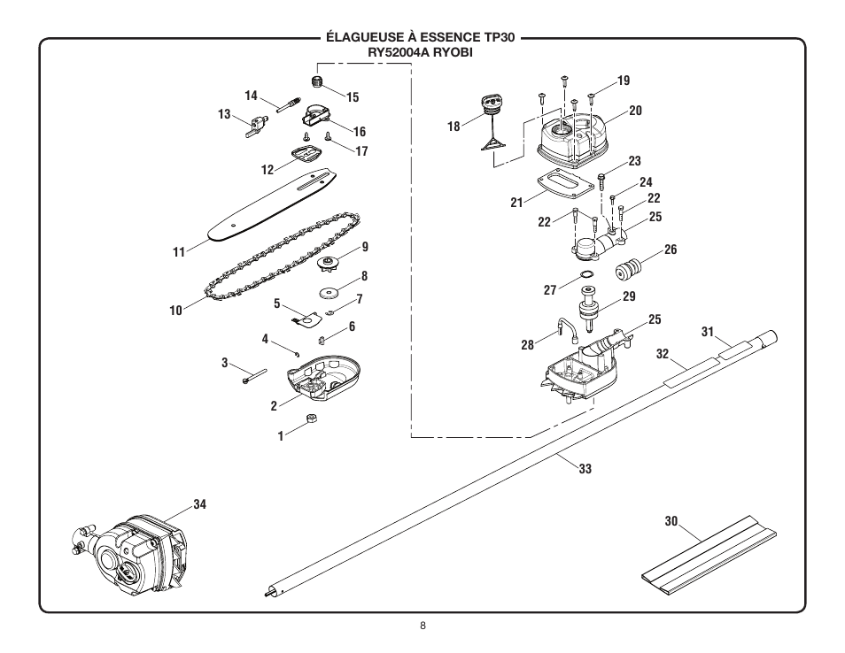 Ryobi RY52004A User Manual | Page 8 / 16