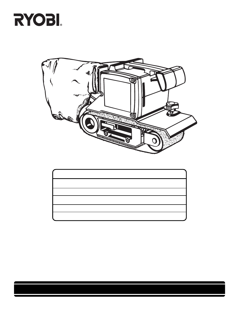 Ryobi B850 User Manual | 12 pages