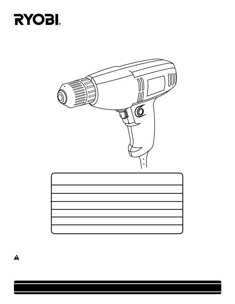 Ryobi D28VSR User Manual | 12 pages