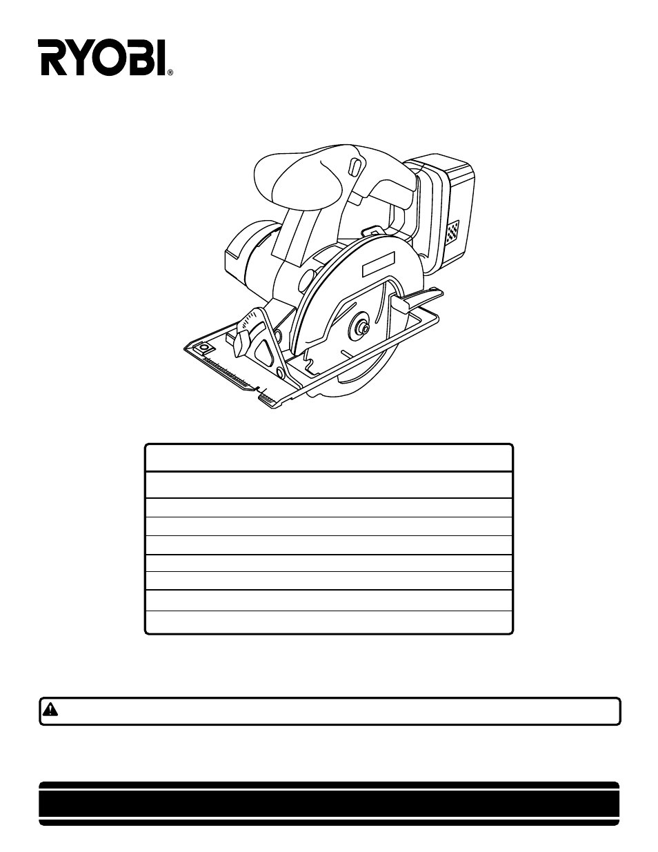 Ryobi R10631 User Manual | 22 pages