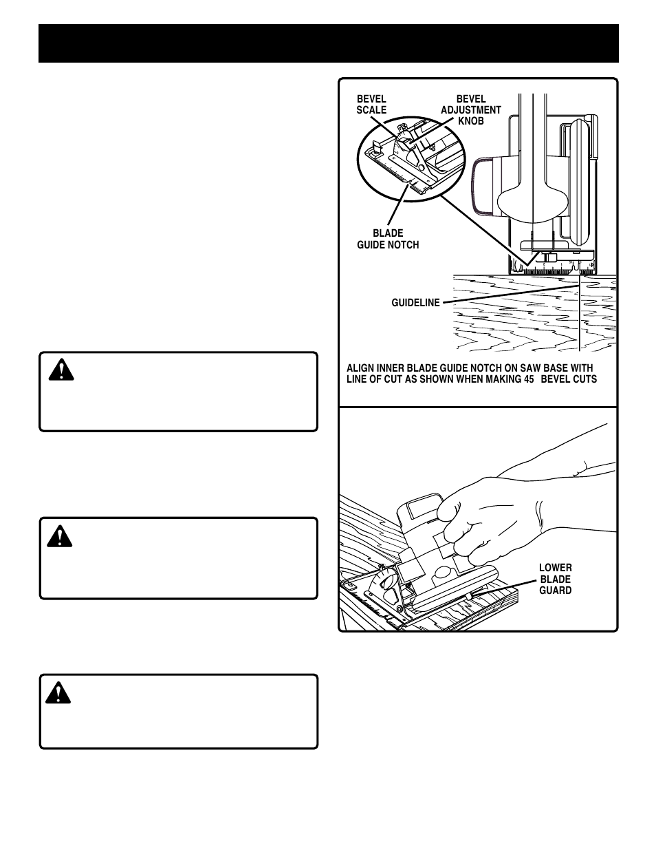 Operation, Warning | Ryobi R10631 User Manual | Page 16 / 22