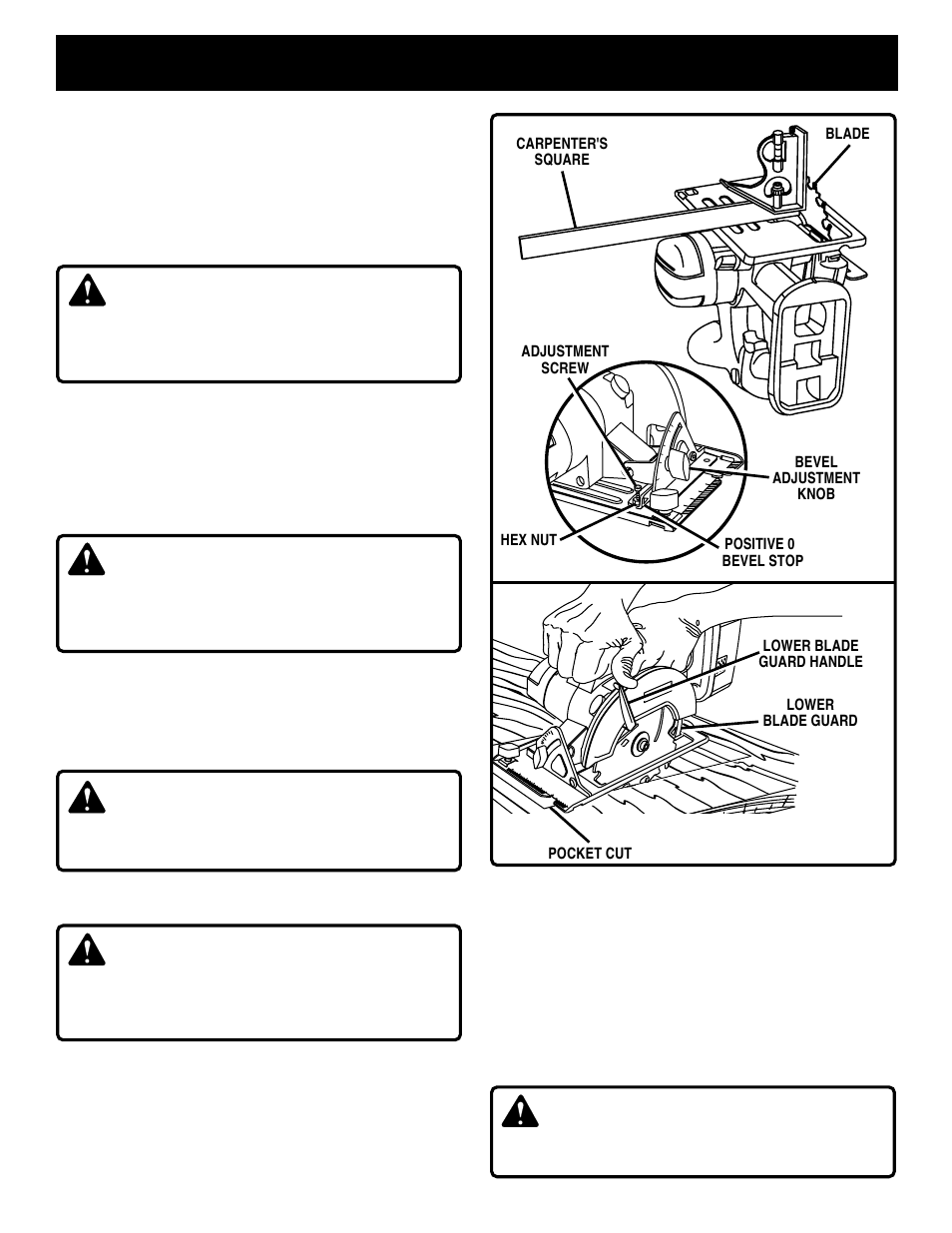 Operation, Warning | Ryobi R10631 User Manual | Page 17 / 22