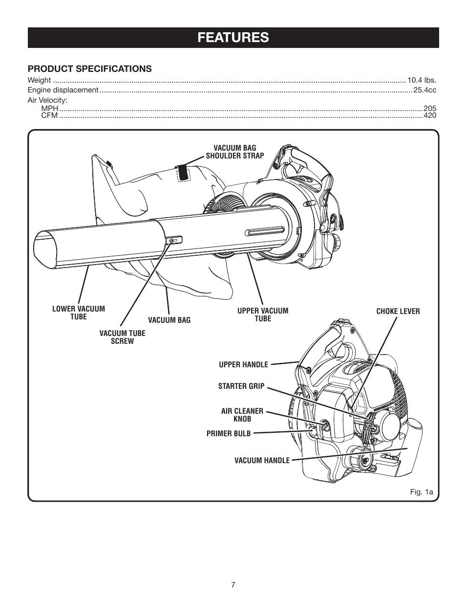 Features | Ryobi RY08510 User Manual | Page 7 / 20