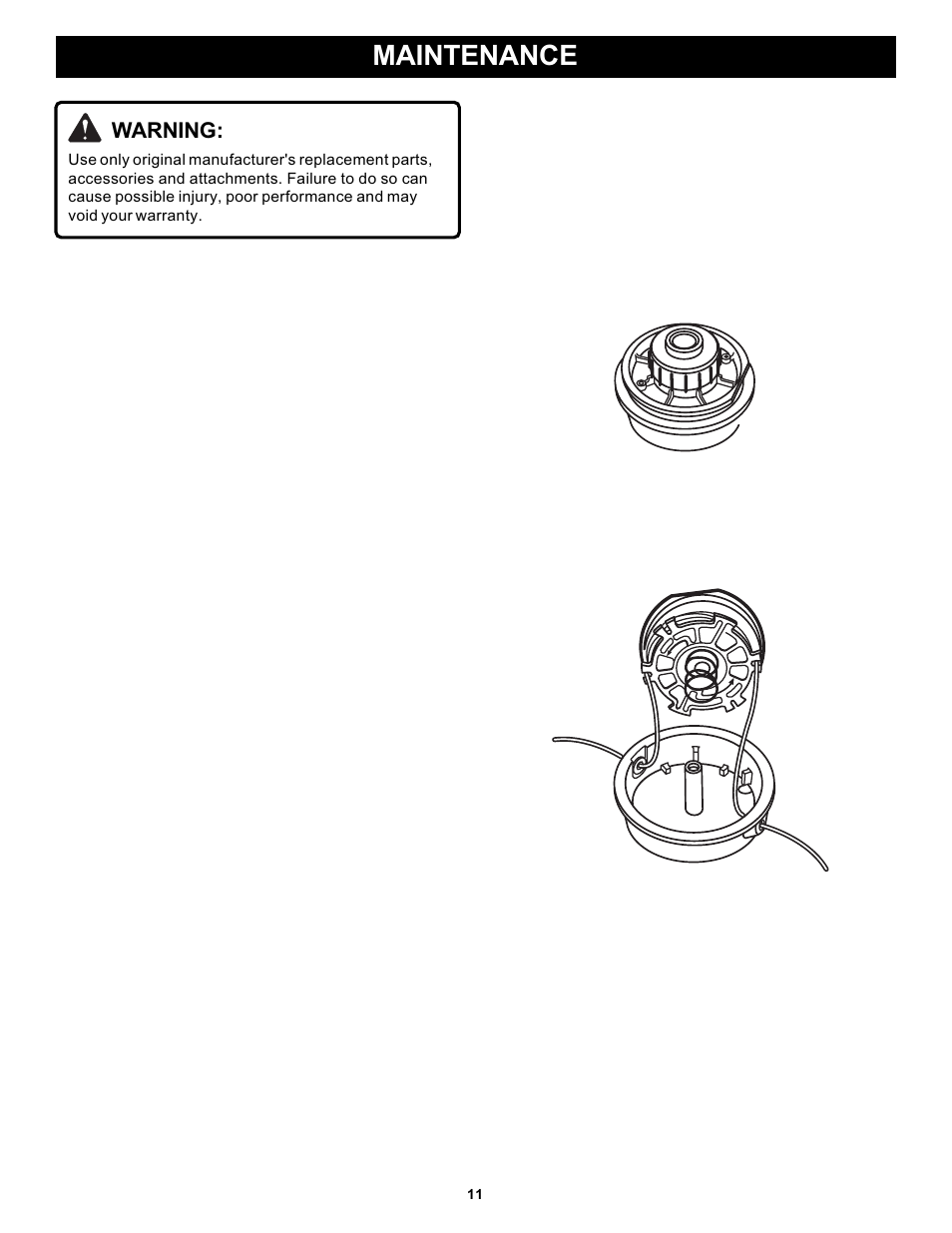 Maintenance | Ryobi PLT3043A User Manual | Page 11 / 18
