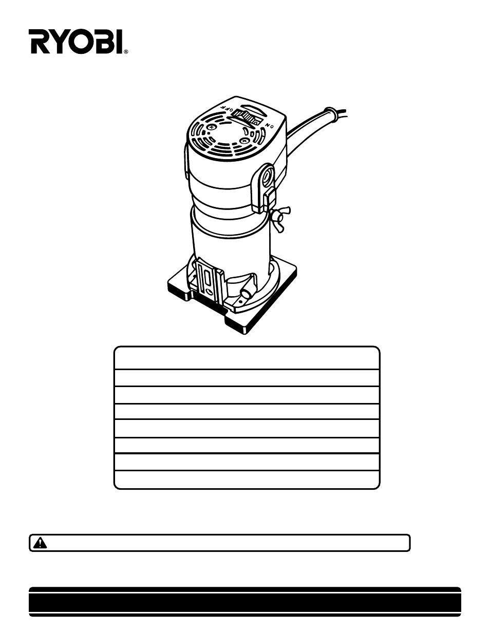 Ryobi TR31 User Manual | 16 pages