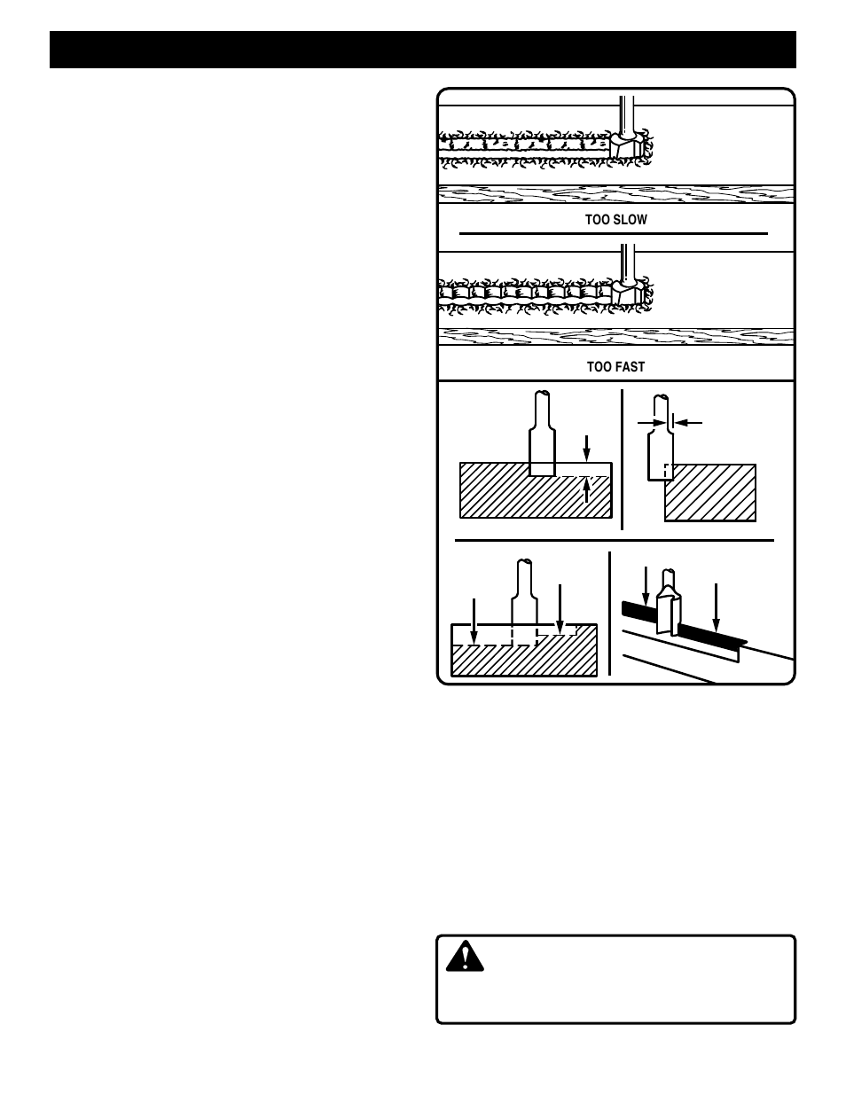 Operation, Warning | Ryobi TR31 User Manual | Page 10 / 16